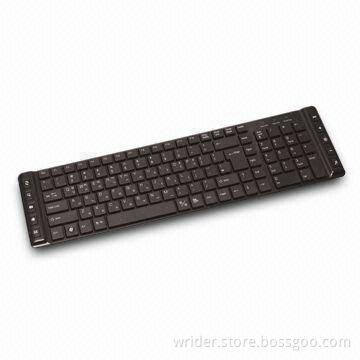 107 Keys Slim Keyboard with Flatter Zero Degree Design